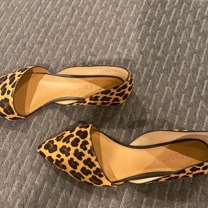 J. Crew leopard print flats.